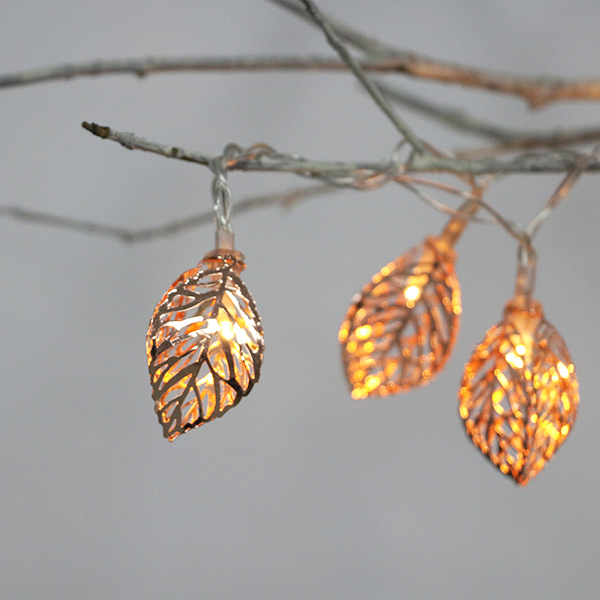 10L copper leaves fairy light