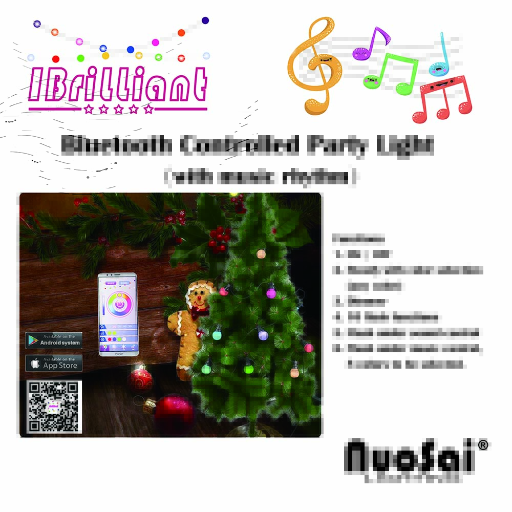 10L RGB Party light, with APP, with music rhythm