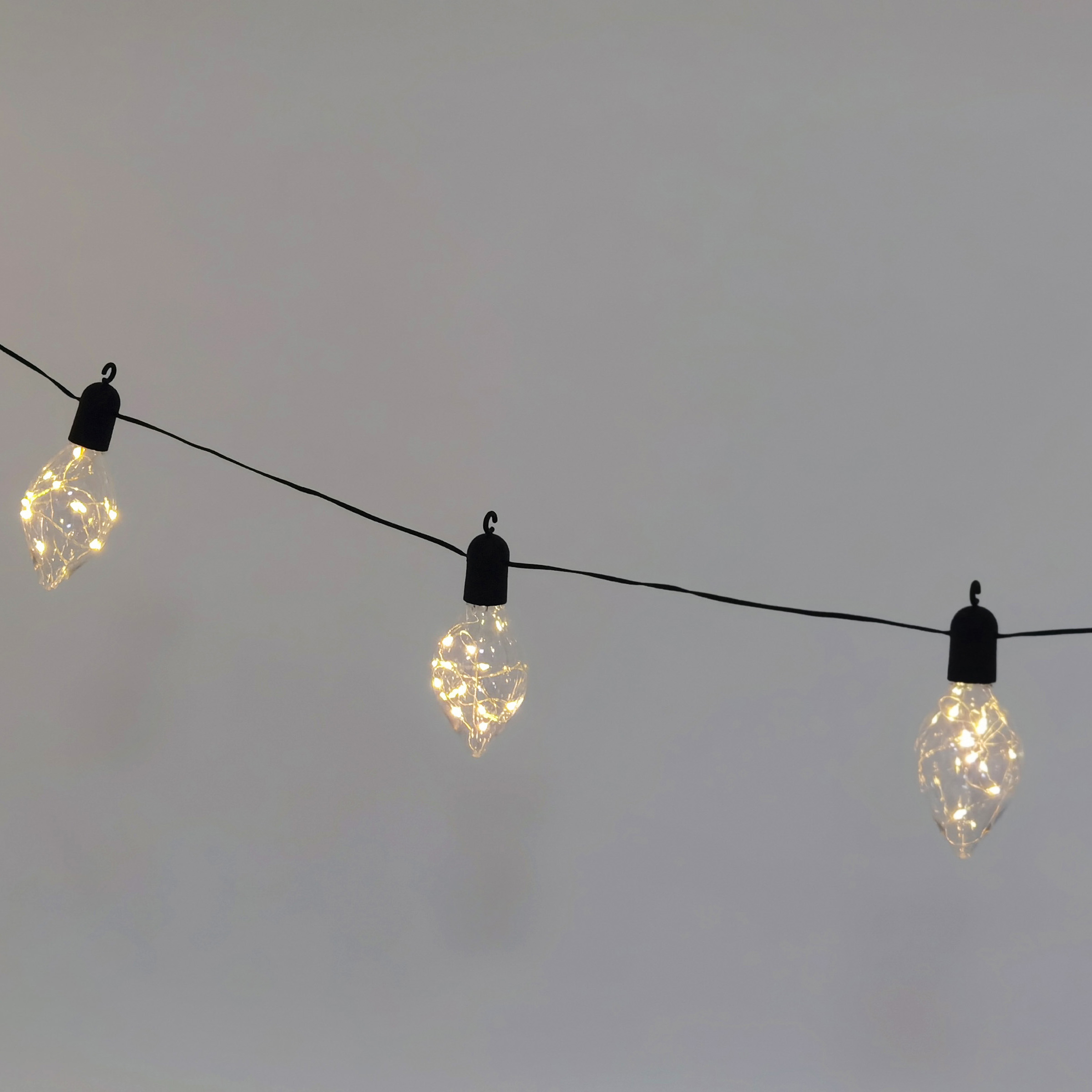 10L economic party light with transparent olive bulb(6.4*12cm)